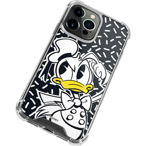 Disney Friends Donald Duck Thinking iPhone 14 Pro Clear Case